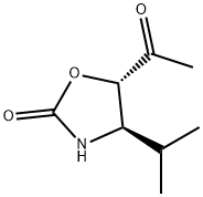 2-Oxazolidinone, 5-acetyl-4-(1-methylethyl)-, (4R,5S)- (9CI) Struktur