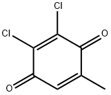 2,3-Dichloro-5-methyl-1,4-benzoquinone Struktur