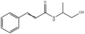 N-(2-Hydroxy-1-methylethyl)-3-phenylpropenamide Struktur