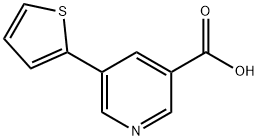 5-(2-チエニル)ニコチン酸 化學(xué)構(gòu)造式