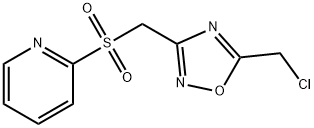 5-(CHLOROMETHYL)-3-[(2-PYRIDYLSULFONYL)METHYL]-1,2,4-OXADIAZOLE Struktur