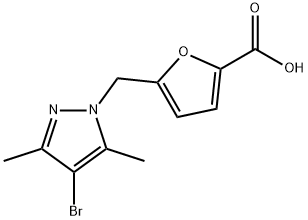 5-[(4-BROMO-3,5-DIMETHYL-1H-PYRAZOL-1-YL)METHYL]-2-FUROIC ACID price.