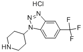 1-PIPERIDIN-4-YL-5-(TRIFLUOROMETHYL)-1H-1,2,3-BENZOTRIAZOLE HYDROCHLORIDE Struktur