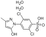 2,5-DICHLORO-4-(5-HYDROXY-3-METHYL-1H-PYRAZOL-1-YL)BENZENESULFONIC ACID DIHYDRATE Struktur