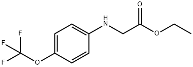 ETHYL 2-[4-(TRIFLUOROMETHOXY)ANILINO]ACETATE Struktur