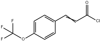 3-[4-(TRIFLUOROMETHOXY)PHENYL]PROP-2-ENOYL CHLORIDE Struktur