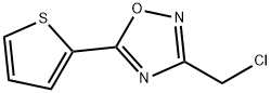 3-(CHLOROMETHYL)-5-(2-THIENYL)-1,2,4-OXADIAZOLE Struktur