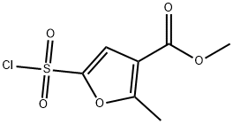 METHYL 5-(CHLOROSULFONYL)-2-METHYL-3-FUROATE Struktur