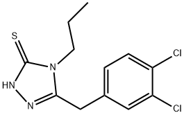 5-(3,4-DICHLOROBENZYL)-4-PROPYL-1,2,4-TRIAZOLE-3-THIOL Struktur