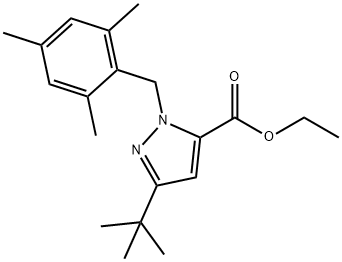 ETHYL 3-TERT-BUTYL-1-(2,4,6-TRIMETHYLBENZYL)-1H-PYRAZOLE-5-CARBOXYLATE price.