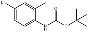 N-(4-溴-2-甲基苯基)氨基甲酸叔丁酯 結(jié)構(gòu)式