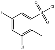 3-CHLORO-5-FLUORO-2-METHYLBENZENE SULFONYL CHLORIDE Struktur