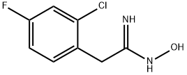 2-(2-CHLORO-4-FLUOROPHENYL)-N'-HYDROXYETHANIMIDAMIDE Struktur