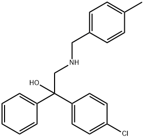 1-(4-chlorophenyl)-2-[(4-methylbenzyl)amino]-1-phenyl-1-ethanol Struktur