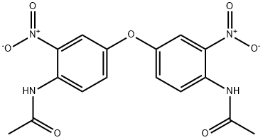 N-[4-(4-acetamido-3-nitro-phenoxy)-2-nitro-phenyl]acetamide Struktur