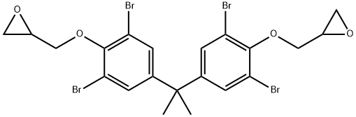 TETRABROMOBISPHENOL A DIGLYCIDYL ETHER Struktur