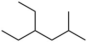 4-Ethyl-2-methylhexane. Struktur