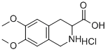 6,7-DIMETHOXY-1,2,3,4-TETRAHYDRO-ISOQUINOLINE-3-CARBOXYLIC ACID HYDROCHLORIDE Struktur