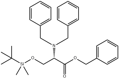 N N-DIBENZYL-O-(TERT-BUTYLDIMETHYLSILYL& Struktur