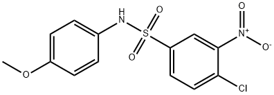 4-CHLORO-N-(4-METHOXY-PHENYL)-3-NITRO-BENZENESULFONAMIDE Struktur