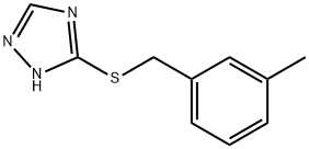 3-[(3-METHYLBENZYL)THIO]-1H-1,2,4-TRIAZOLE Struktur