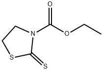 2-Thioxo-3-thiazolidinecarboxylic acid ethyl ester Struktur