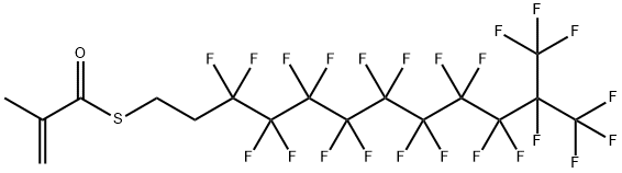 2-Methylpropenethioic acid S-[3,3,4,4,5,5,6,6,7,7,8,8,9,9,10,10,11,12,12,12-icosafluoro-11-(trifluoromethyl)dodecyl] ester Struktur