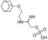 Thiosulfuric acid hydrogen S-[2-[2-[(adamantan-1-yl)oxy]ethylamino]-2-iminoethyl] ester Struktur