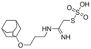 Thiosulfuric acid hydrogen S-[2-[3-[(adamantan-1-yl)oxy]propylamino]-2-iminoethyl] ester Struktur