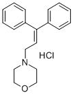 4-(3,3-Diphenylallyl)morpholine hydrochloride Struktur