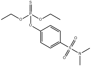 O,O-DIETHYL-O-(4-DIMETHYLSULPHAMONYLPHENYL)PHOSPHOROTHIOATE Struktur