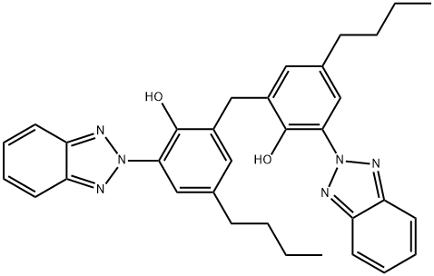 2,2'-Methylenebis[4-tert-butyl-6-(2H-benzotriazol-2-yl)phenol] Struktur