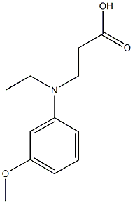 3-[ETHYL-(3-METHOXY-PHENYL)-AMINO]-PROPIONIC ACID Struktur