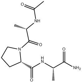 N-acetyl-alanyl-prolyl-alaninamide Struktur