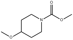 1-Piperidinecarboxylicacid,4-methoxy-,methylester(9CI) Struktur