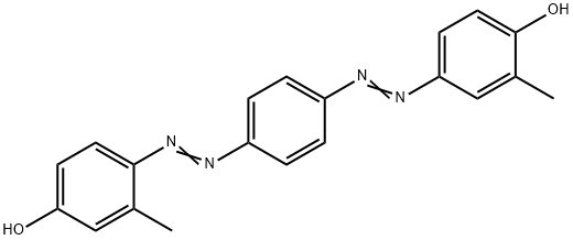 4-[[4-[(4-hydroxy-3-methylphenyl)azo]phenyl]azo]-m-cresol  Struktur