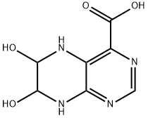 5,6,7,8-Tetrahydro-6,7-dihydroxy-4-pteridinecarboxylic acid Struktur