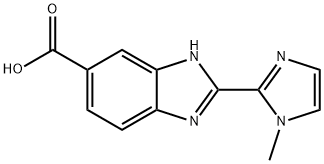 2-(1-Methyl-1H-imidazol-2-yl)-1H-benzimidazole-5-carboxylic acid Struktur