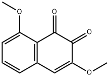 3,8-Dimethoxy-1,2-naphthoquinone Struktur