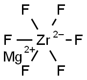 magnesium hexafluorozirconate(2-) Struktur