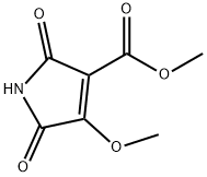 1H-Pyrrole-3-carboxylicacid,2,5-dihydro-4-methoxy-2,5-dioxo-,methylester(9CI) Struktur