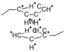 BIS(ETHYLCYCLOPENTADIENYL)TUNGSTEN DIHYDRIDE Struktur