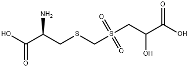 S-[[(2-carboxy-2-hydroxyethyl)sulphonyl]methyl]-L-cysteine Struktur