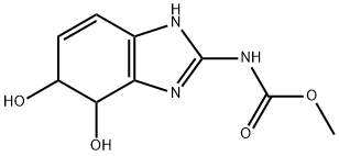 Carbamic acid, (4,5-dihydro-4,5-dihydroxy-1H-benzimidazol-2-yl)-, methyl ester (9CI) Struktur