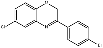 3-(4-BROMOPHENYL)-6-CHLORO-2H-1 4-BENZO& Struktur