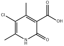 5-chloro-4,6-dimethyl-2-oxo-1,2-dihydro-3-pyridinecarboxylic acid(SALTDATA: FREE) Struktur