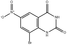 8-broMo-6-nitroquinazoline-2,4-diol Struktur