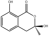 3,8-dihydroxy-3-methyl-isochroman-1-one Struktur