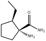 Cyclopentanecarboxamide, 1-amino-2-ethyl-, (1R,2R)- (9CI) Struktur