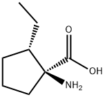 Cyclopentanecarboxylic acid, 1-amino-2-ethyl-, (1S,2S)- (9CI) Struktur